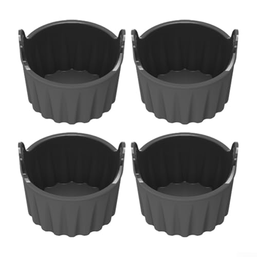 Backformen-Set aus Silikon für Muffins, Cupcakes, Pudding und mehr, lebensmittelechtes Design, Grau, 4 Stück Backformen-Set aus Silikon für Muffins, Cupcakes, Pudding und mehr, lebensmittelechtes Design, Grau, 4 Stück von LVYXON