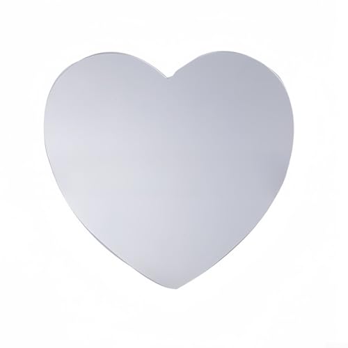 Charmanter Spiegel in Herzform für Wohnzimmer und Schlafzimmer, sofort mehr Raum mit künstlerischer Note (30 cm) von LVYXON