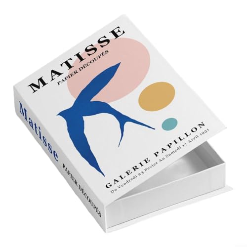 Dekorative Aufbewahrungsbox für Bücher mit verstecktem Fach für Zuhause oder Büro, Papiermaterial, 26 x 17 x 4 cm, für Bücherregal, Schreibtisch oder Couchtisch (805-2A37) von LVYXON