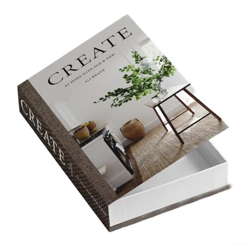 Dekorative Aufbewahrungsbox für Bücher mit verstecktem Fach für Zuhause oder Büro, Papiermaterial, 26 x 17 x 4 cm, für Bücherregal, Schreibtisch oder Couchtisch (FH-26) von LVYXON