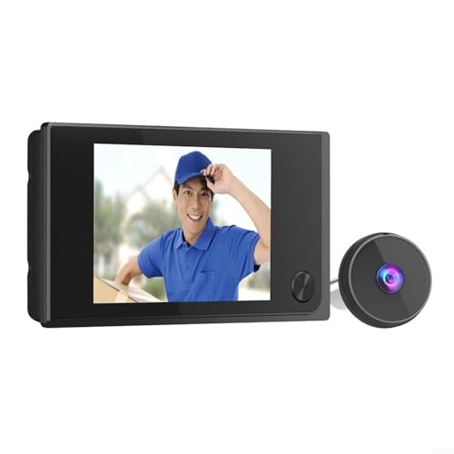 Digitale Türspion Kamera mit 3,5 Zoll 720HD LCD Bildschirm 120 Grad Weitwinkel Ansicht Türklingel Kamera Home Security Überwachungssystem Anti-Tamper Design für Haustür Eingang von LVYXON