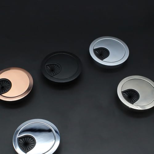 Effiziente Kabelführungstülle für Computertische mit drehbarem Design (Rotbronze, 50 mm) von LVYXON