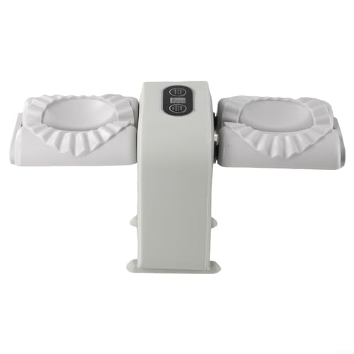Elektrische Teigtaschenpresse, elektrische Teigtaschenmaschine, automatische Ravioli-Maschine mit manuellem Modus, Küchenwerkzeug für Wonton Potsticker Heimkochen, grau-grün mit Bürstenlöffel (grau) Elektrische Teigtaschenpresse, elektrische Teigtaschenmaschine, automatische Ravioli-Maschine mit manuellem Modus, Küchenwerkzeug für Wonton Potsticker Heimkochen, grau-grün mit Bürstenlöffel (grau) von LVYXON