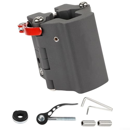 Elektroroller-Zubehör, Aluminium-Klappklemme für verschiedene Modelle, einschließlich für M365 (rot) von LVYXON