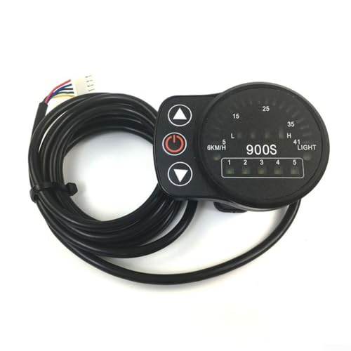 Für Elektro-Fahrrad-Messgerät für KT900S mit LED-Display, mit An-/Aus-Funktion, intelligenter Batterieüberwachung und dynamischer Geschwindigkeitsmessung von LVYXON