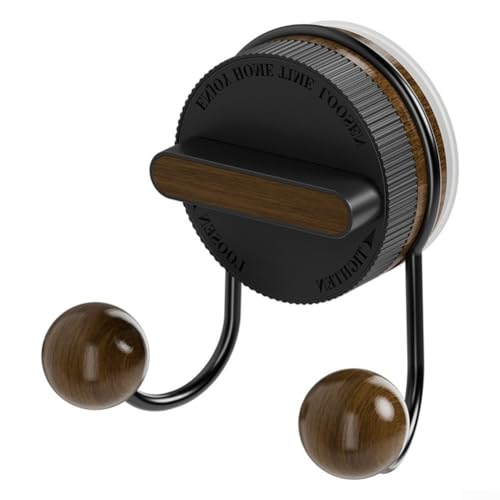 Innovativer Saugnapfhaken aus Edelstahl, bietet eine Stanzung und nahtlose Möglichkeit, Seidenpapier oder kleine Haushaltsgegenstände aufzuhängen (schwarz) von LVYXON