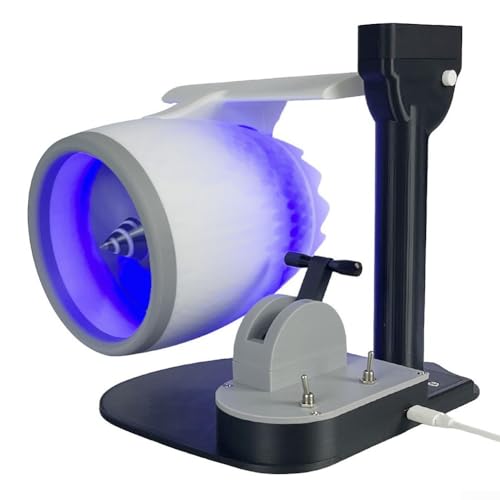 Innovativer Turbofan mit dynamischem Flammeneffekt und zwei Kühlmodi für ein einzigartiges Benutzererlebnis (blau) von LVYXON
