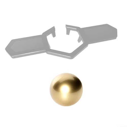 Innovatives 38-mm-Werkzeug zur Erhaltung des Getränkegeschmacks ohne Verdünnung durch Eis (grau + 38 mm Gold) von LVYXON