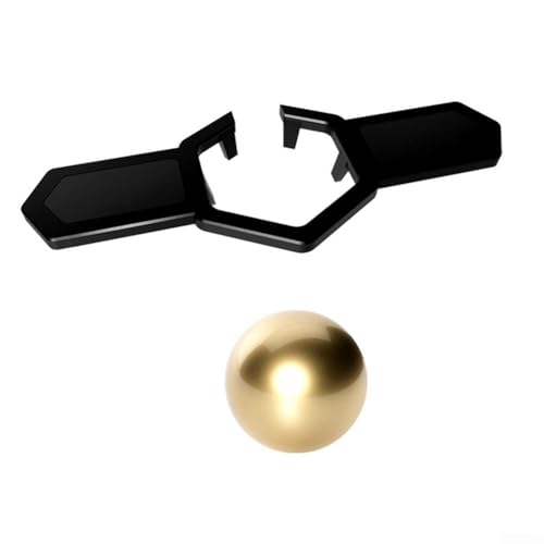 Innovatives 38-mm-Werkzeug zur Erhaltung des Getränkegeschmacks ohne Verdünnung durch Eis (schwarz + 38 mm Gold) von LVYXON