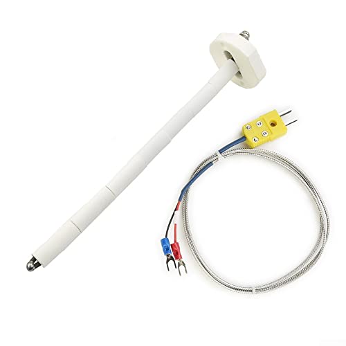 K-Type Thermoelement Block, K-Typ Sensor Sonden mit Keramik-Ofensonde, Wasserdicht Temperaturbereich 2372/1300 Grad F/C, 11G High Tool Temperatursensoren, Thermometer & Sonden von LVYXON