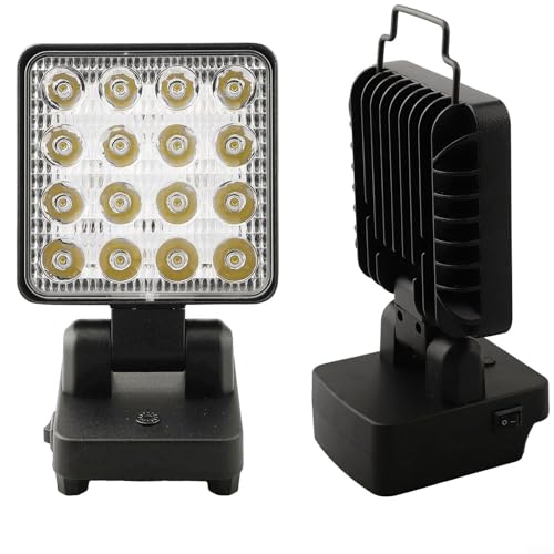 LVYXON Kabellose LED-Arbeitsleuchte Taschenlampe für Worx WA3593 WA3595 WA3401 20 V Akku 1500LM 3 Modi 90° biegbarer Kopf 330° drehbarer Haken zum Aufhängen Schwarz LVYXON Kabellose LED-Arbeitsleuchte Taschenlampe für Worx WA3593 WA3595 WA3401 20 V Akku 1500LM 3 Modi 90° biegbarer Kopf 330° drehbarer Haken zum Aufhängen Schwarz von LVYXON