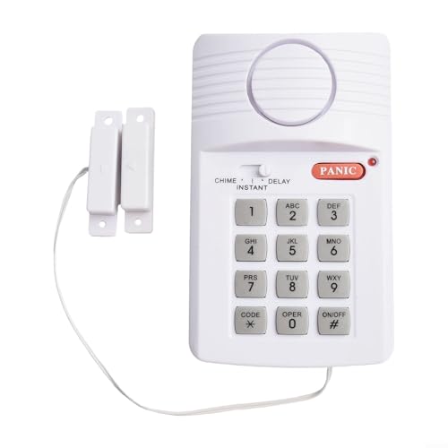 Kabelloser Türalarm für die Sicherheit zu Hause, mit lauter Sirene, Batterie-Backup, Multi-Modus-Betrieb und Passwortsteuerung für Garage, Schuppen und Wohnwagenschutz Kabelloser Türalarm für die Sicherheit zu Hause, mit lauter Sirene, Batterie-Backup, Multi-Modus-Betrieb und Passwortsteuerung für Garage, Schuppen und Wohnwagenschutz von LVYXON
