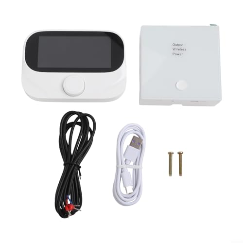 Kabelloses RF-Kesselthermostat für Tuya Smart App-Fernbedienung, nicht programmierbarer Raumtemperaturregler, programmierbare Zeiträume, Wetter- und Feuchtigkeitsanzeige, Frostschutzfunktion (WiTH3) von LVYXON