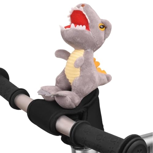 Kinder-Lenkererhöhung, Sicherheitsabdeckung, lustiges Cartoon-Design, Schutz für Laufräder mit vollständiger Abdeckung (grau) von LVYXON