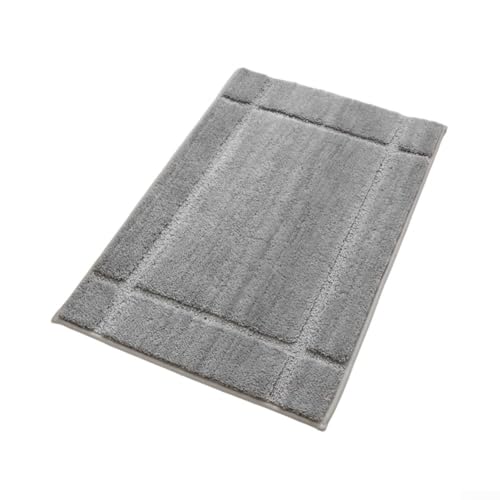 Kompakte Mikrofaser-Bodenmatte bietet außergewöhnliche Absorption und Rutschfestigkeit (hellgrau-40 x 60 cm) von LVYXON