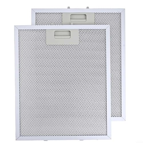 LVYXON 2 x Metallgitter-Fettfilter für Dunstabzugshauben, 5-lagige Filtration für Frischluftzirkulation, 330 x 230 x 9 mm, Ersatzfilter (2 Stück) von LVYXON