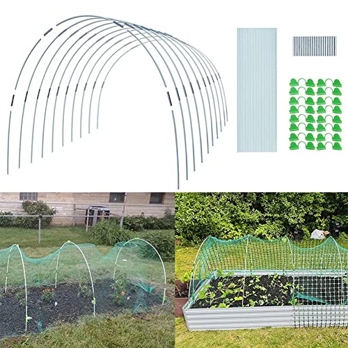 LVYXON Garden Folientunnel Set Gewächshausreifen Folientunnel Bögen Für Hochbeet Abdeckung Anzuchtfolie von LVYXON