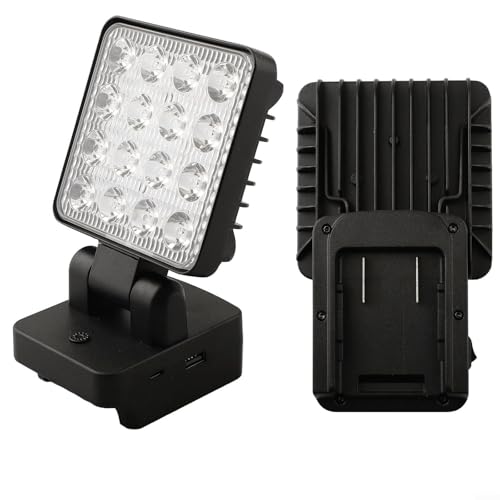 LVYXON Kabellose LED-Arbeitsleuchte mit Doppelschalter, kompatibel mit Worx WA3593, WA3595, WA3401, 18 V Akku, 1500 lm, 3 Modi, drehbarer Kopf, für 5-polige 20-V-Lithium-Batterie LVYXON Kabellose LED-Arbeitsleuchte mit Doppelschalter, kompatibel mit Worx WA3593, WA3595, WA3401, 18 V Akku, 1500 lm, 3 Modi, drehbarer Kopf, für 5-polige 20-V-Lithium-Batterie von LVYXON