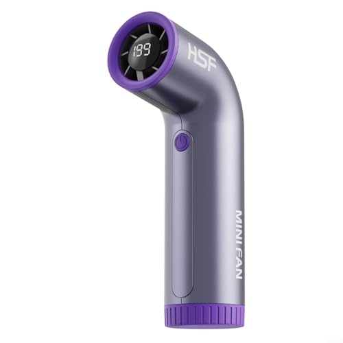 LVYXON Leistungsstarker tragbarer Handventilator mit 20.000 U/min Hochgeschwindigkeits-Turbo-Motor, wiederaufladbarer Mini-Ventilator mit Dual-Speed-Modi, kompaktes Design für Outdoor-Abenteuer von LVYXON