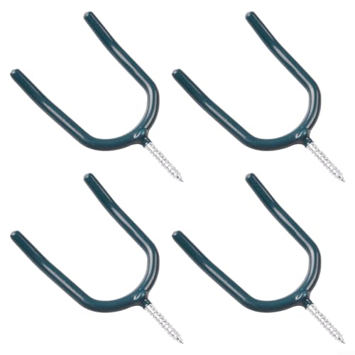 LVYXON U-förmige Wandhaken, starke Schraubhaken zum Aufhängen von Hammern, Schaufeln und für Gartengeräte, 4 Stück von LVYXON