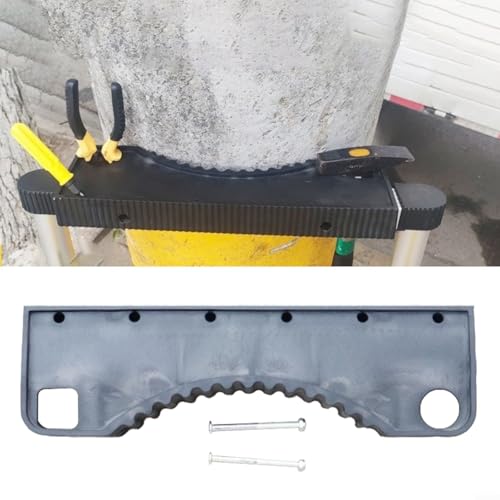 Leiterstabilisator mit rutschfester Gummimatte für Teleskopleiter Sicherheit und Stabilität, bogenförmiges Design mit Werkzeugaufbewahrungslöchern, passend für 4 cm obere Nutleitern, schwarz von LVYXON