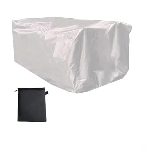 Outdoor Garden Cart Cover Waterproof Trolley Protective Cover 210D Oxford Fabric Weather Resistant Foldable Storage Cover with Drawstring 97x61x56cm Black(Silver) von LVYXON