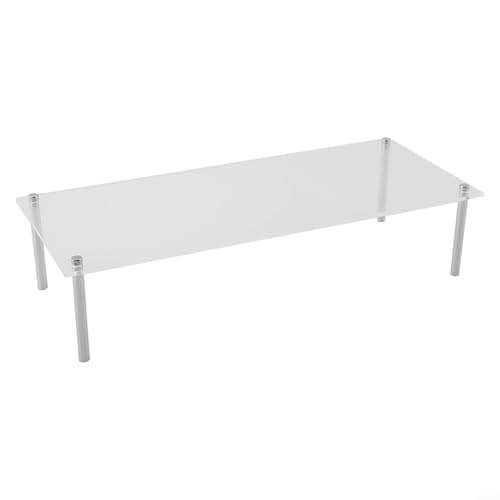 Praktischer Tortenständer aus Acryl für Geburtstagskuchen, stilvolles Design mit sicheren Handhabungsfunktionen (L) von LVYXON