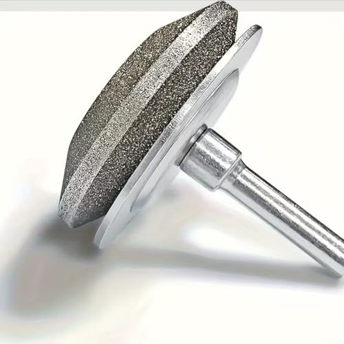 Rasenmäher-Messerschärfer mit 120er Körnung Diamant-Schleifscheibe, Ganzmetall-Bauschleiferaufsatz für Power-Handbohrmaschine, effizientes Rasen- und Gartenwerkzeug-Wartungszubehör von LVYXON