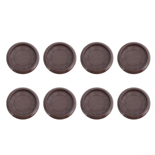 Runde Möbeluntersetzer zum Schutz von Böden vor Radschäden, geeignet für Teppich, Beton, Laminat, Fliesen und Holzböden, 8 Stück von LVYXON