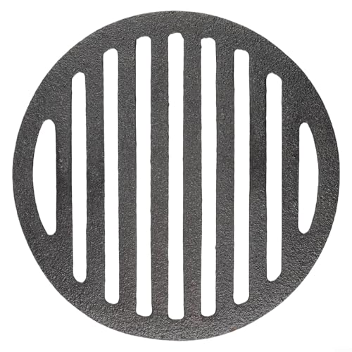 Rundes Gusseisen-Grillgitter für Grills, ermöglicht gleichmäßiges Garen von Fleisch mit stabiler Konstruktion, passend für eine Vielzahl von Grillarten und -größen (15 cm) von LVYXON