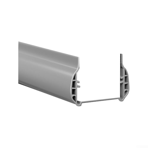Schalldichte Türdichtungsleiste verhindert Luftaustritt mit dieser PVC-Bodendichtung, perfekt für verschiedene Türbreiten (grau) von LVYXON