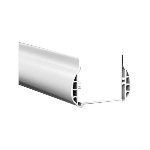Schalldichte Türdichtungsleiste verhindert Luftaustritt mit dieser PVC-Bodendichtung, perfekt für verschiedene Türbreiten (weiß) von LVYXON