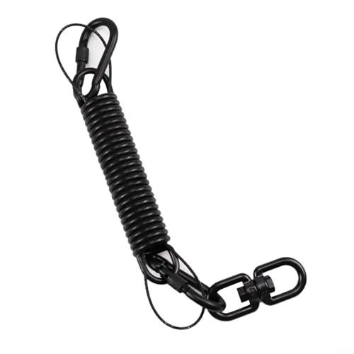 LVYXON Schwingfeder Stoßdämpfer für Hängesessel Gartenschaukel Yoga Sandsack Box Kohlenstoffstahl Schwarz Heavy Duty Swing Spring Set von LVYXON