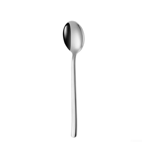 Set mit 5 polierten Edelstahllöffeln, für Suppe, Müsli, Eintöpfe und Desserts von LVYXON