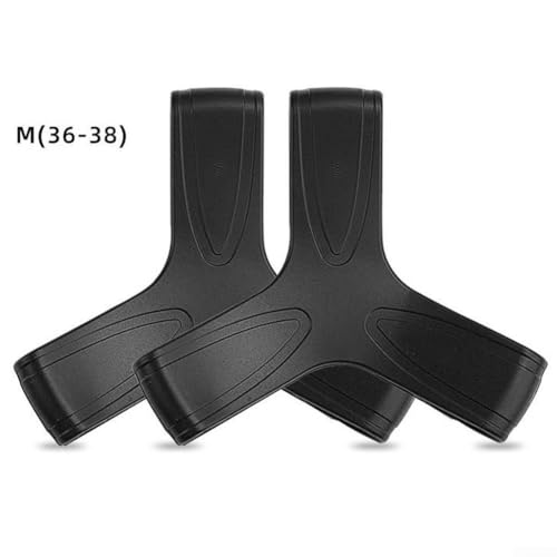 Silikon-Flossen-Befestigungsring für sicheren dreieckigen Sitz und langfristigen Gebrauch (XL(M(36-38) schwarz) von LVYXON