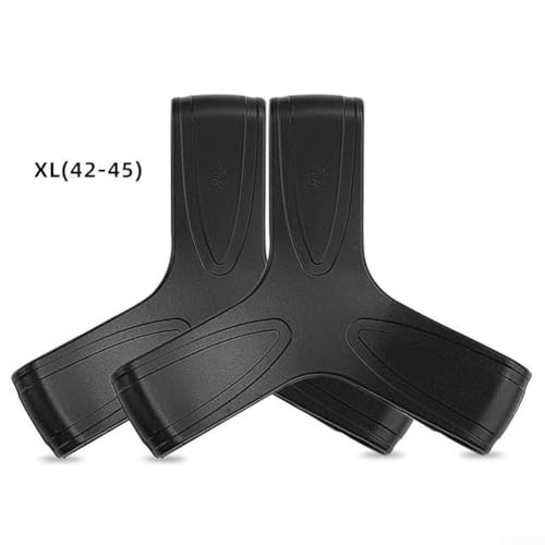 Silikon-Flossen-Befestigungsring für sicheren dreieckigen Sitz und langfristigen Gebrauch (XL (42-45) schwarz) von LVYXON