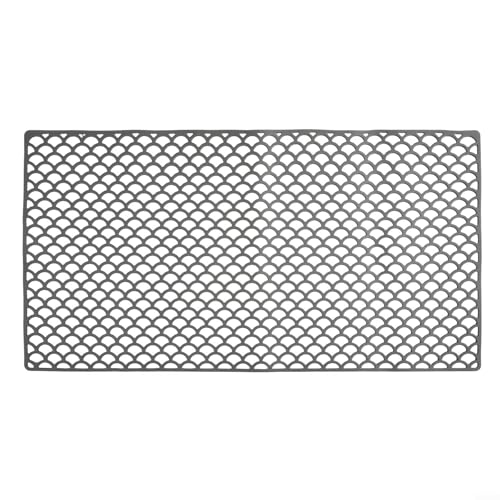 Silikon-Spülbeckenmatte, große Küchenspüle, Schutzmatte, rutschfeste Unterseite, Kissen mit Drainage-Design, hitzebeständige Abtropfmatte, 74,9 x 38,9 x 17,8 cm (grau) von LVYXON