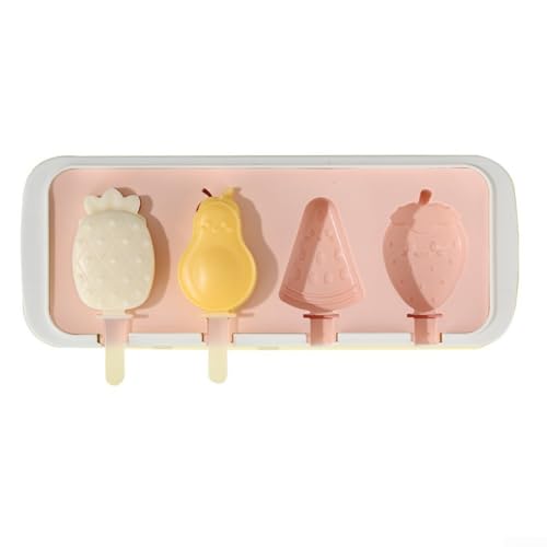 Silikonformen für Eis am Stiel für leckere Eiscreme, einfach für Kinder zu verwenden (Obst der Ananas) von LVYXON