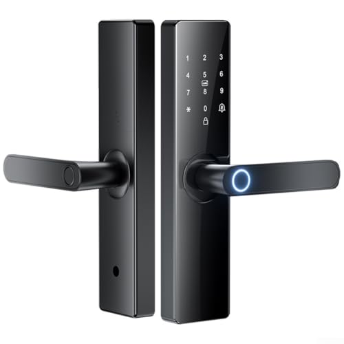 Smart Lock mit fortschrittlicher Fingerabdruck-Technologie und sicherem Passworteingabesystem (17 cm) von LVYXON