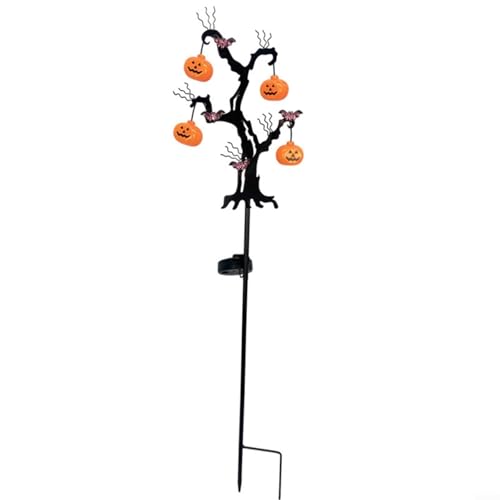 Solar LED Kürbis Weg Lichter und Fledermaus Gartenstecker für Außen Dekorative Beleuchtung Wasserdicht Eisen und Kunststoff Garten Gehweg Hof oder Blumenbeet Solarbetriebenes Halloween-Themed Set Solar LED Kürbis Weg Lichter und Fledermaus Gartenstecker für Außen Dekorative Beleuchtung Wasserdicht Eisen und Kunststoff Garten Gehweg Hof oder Blumenbeet Solarbetriebenes Halloween-Themed Set von LVYXON