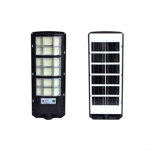 Solarbetriebene LED-Außenleuchte mit Bewegungsmelder, wasserdichte Gartenwandleuchte für Terrasse, Weg, Camping und Sicherheitsbeleuchtung – Schwarz, 88/176/264 LED-Optionen (413 mm) von LVYXON