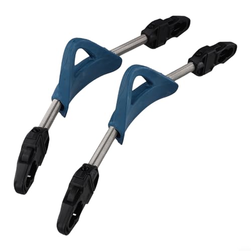 Tauchflossengurte Tauchen Federflossengurte Tauchen 304 Edelstahl Federflossengurte rutschfest verstellbar 2 Stück mit EPDM und TPR passend für die meisten Tauchflossen (M blau) von LVYXON