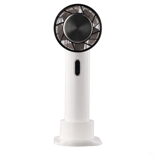 Tragbarer Handventilator mit USB-C-Akku, wiederaufladbarer 2200-mAh-Akku, 3 Geschwindigkeitsstufen, Halbleiter-Kühltechnologie, Mini-Handventilator für Aktivitäten im Innen- und Außenbereich (weiß) von LVYXON