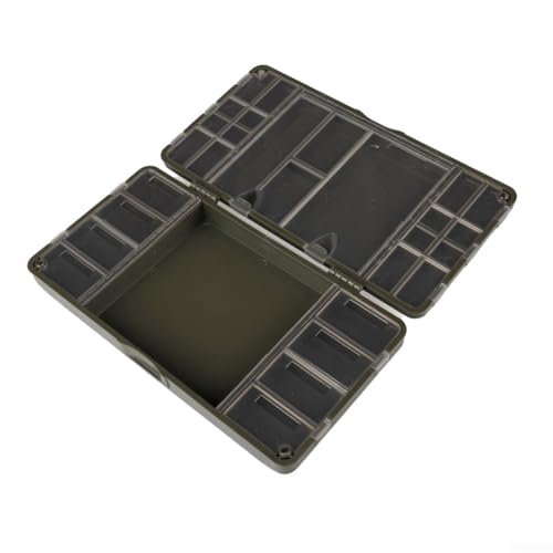 Transparente Angelbox zum Karpfenangeln mit 10 Magnetstiften, ideal für einfachen Zugang zu Haken (HZ-02) von LVYXON