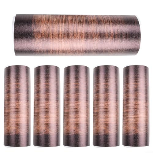 Treten Sie in Stil und verschönern Sie Ihre Treppe mit diesen trendigen 613-teiligen Vinyl-Designs in Holzoptik (6 Stück) von LVYXON