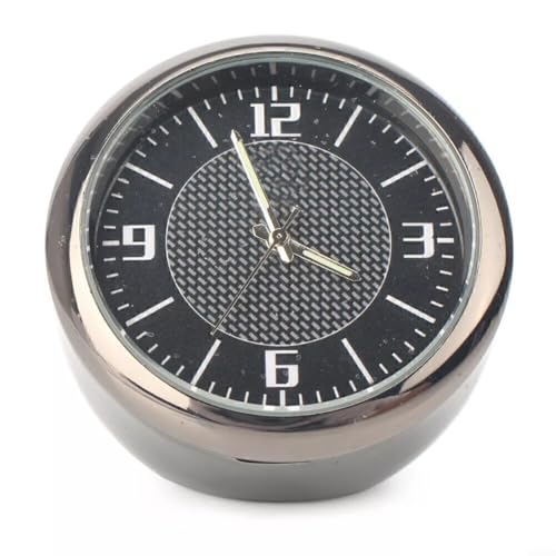 Uhr Refit Leuchtende Elektronische Quarzuhr Ornament Armaturenbrett Kleber Auto Innenraum Zubehör Hitzebeständig 12-Stunden-Analog-Anzeige von LVYXON