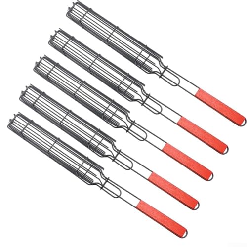 Umweltfreundlicher, wiederverwendbarer Grillkorb aus Edelstahl mit sicherem Deckel zum Kochen von LVYXON