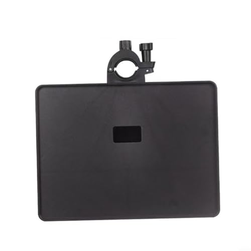Verstellbarer Mikrofonständer Tablett mit Handyhalterung für Live-Streaming, Aufnahme, Konzert, Karaoke, Bühnenauftritt, schwarz, 27 cm x 20,5 cm, ABS-Material(Schwarz) von LVYXON