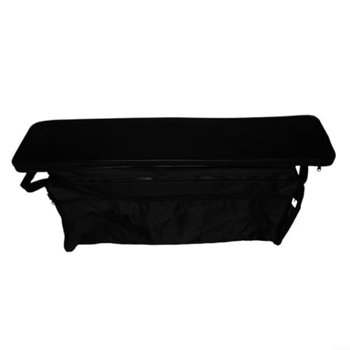 Wasserdichter Sitzschutz 420D Oxford Bootsbank Kissenbezug mit Staufach für Kajak Kanu Marine Schiffe Zubehör Schwarz Grau (Grau 85 cm) von LVYXON