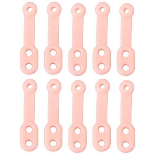 Winddichte Silikon-Kleiderbügel-Clips, 10 Stück, rutschfeste Schnallen zum sicheren Aufhängen von Kleidung, reisefreundliche Größe (rosa) von LVYXON